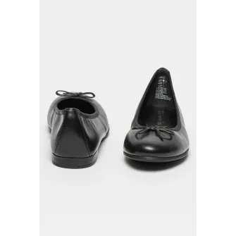 Tamaris, Balerini de piele, Negru, 37