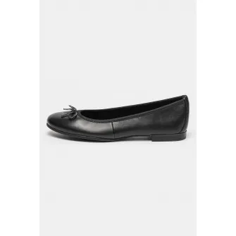 Tamaris, Balerini de piele, Negru, 39