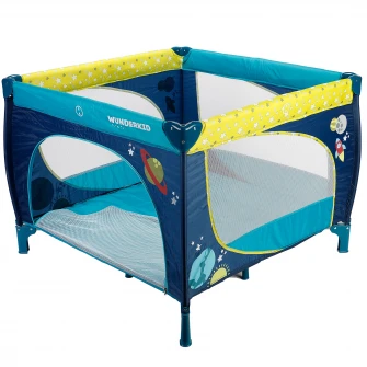Tarc de joaca Wunderkid Play, Albastru/Galben