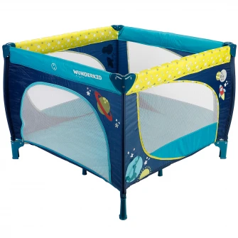 Tarc de joaca Wunderkid Play, Albastru/Galben