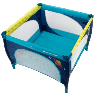 Tarc de joaca Wunderkid Play, Albastru/Galben