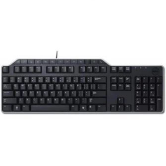 Клавиатура Dell US-EURO Qwerty KB522, мультимедийная, USB, черная
