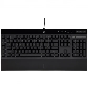 Tastatura gaming Corsair K55 PRO, iluminare RGB, butoane dedicate macro si multimedia, Negru