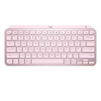 Tastatura iluminata Logitech MX Keys Mini, Wireless, layout US INTL, Rose