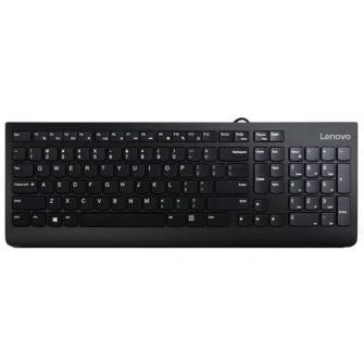 Tastatura Lenovo 300, Slim, Negru