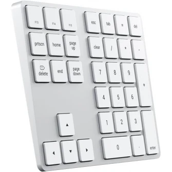 Satechi Aluminium Bluetooth Extended, серебряная цифровая клавиатура