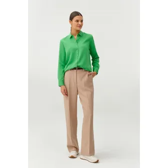 Tatuum, Camasa cu model uni si guler clasic, Verde, 34