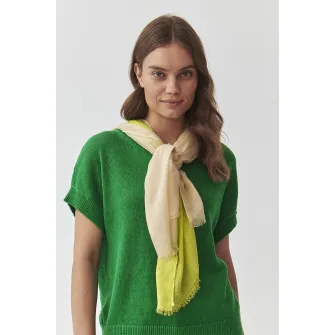 Tatuum, Esarfa cu model tie-dye, Piersica, Verde lime