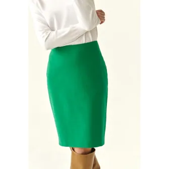 Tatuum, Fusta creion cu talie inalta Donri, Verde, 34