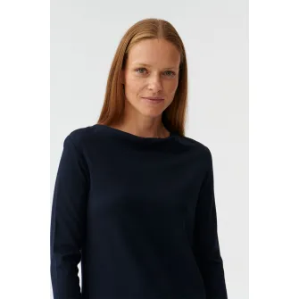 Tatuum, Rochie cu decolteu drapat, Albastru marin, XS