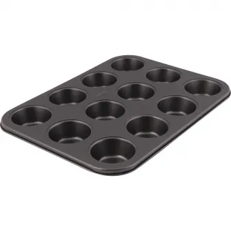Tava 12 briose cu capac Lamart Dolce, 35 x 26.4 cm