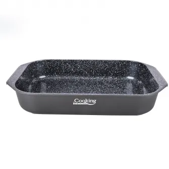 Tava Cooking by Heinner Dark Line, aluminiu turnat, acoperire ceramica, 39.5 x 26 x 6.3 cm