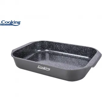 Tava Cooking by Heinner Dark Line, aluminiu turnat, acoperire ceramica, 39.5 x 26 x 6.3 cm