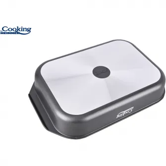 Tava Cooking by Heinner Dark Line, aluminiu turnat, acoperire ceramica, 39.5 x 26 x 6.3 cm