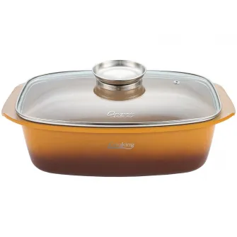 Tava cuptor Cooking by Heinner - Origini Chef Nicolai Tand, aluminiu turnat, invelis ceramic, 39 x 22.5 x 11 cm, 5.3 L