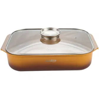 Tava cuptor Cooking by Heinner - Origini Chef Nicolai Tand, aluminiu turnat, invelis ceramic, 39 x 26 x 8.5 cm, 6 L