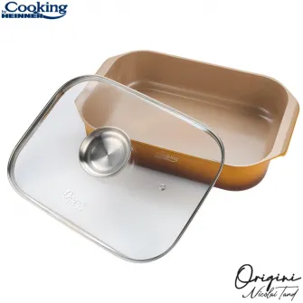 Tava cuptor Cooking by Heinner - Origini Chef Nicolai Tand, aluminiu turnat, invelis ceramic, 39 x 26 x 8.5 cm, 6 L