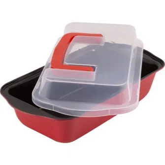 Tava cuptor cu capac Lamart Dolce, 29 x 15 x 6.5 cm
