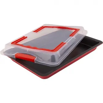Tava cuptor cu capac Lamart Dolce, 42.3 x 29.2 x 4 cm