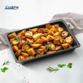 Tava dreptunghiulara emailata Cooking by Heinner, 37 x 26 x 4.5 cm