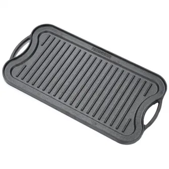 Tava grill/plita Cooking by Heinner, fonta, inductie, 51 x 26 x 2.5 cm