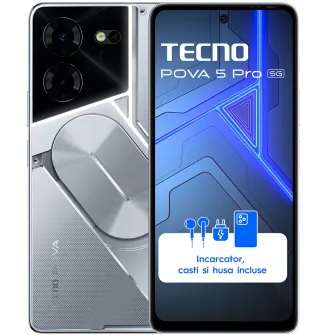 Tecno Pova 5 Pro 4G Dual Sim 8/256GB, Silver Fantasy