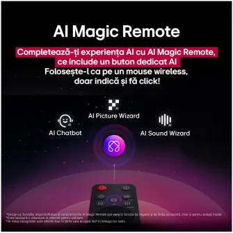 Telecomanda LG Magic Remote MR25GA - compatibila gama LG TV 2025, 2024 si 2023