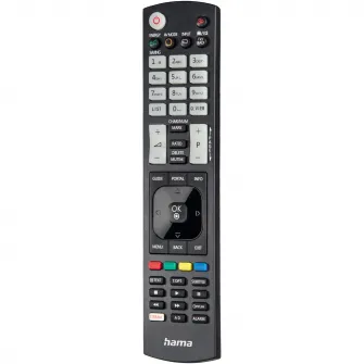 Telecomanda TV Hama Universala pentru TV LG, Butoane iluminate, Negru