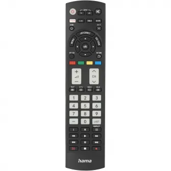 Telecomanda TV Hama Universala pentru TV Panasonic, Butoane iluminate, Negru