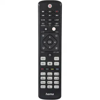 Telecomanda TV Hama Universala pentru TV Philips, Butoane iluminate, Negru