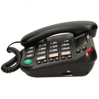 Telefon fix cu fir MaxCom KXT480, Black