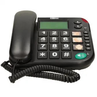 Telefon fix cu fir MaxCom KXT480, Black