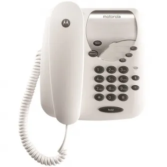 Telefon fix cu fir Motorola CT1, Alb