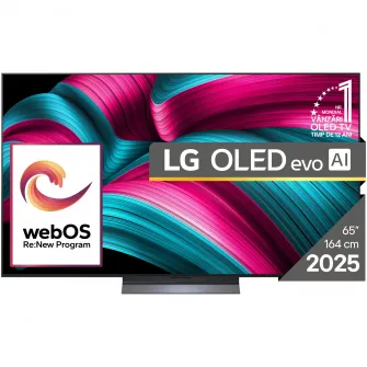 Televizor LG OLED evo 65C51LA, 164 cm, Smart, 4K Ultra HD, 100 Hz, Clasa F (Model 2025)