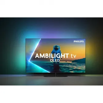 Televizor Philips AMBILIGHT tv OLED 42OLED820, 106 cm, Google TV, 4K Ultra HD, 100Hz, Clasa G (Model 2025)