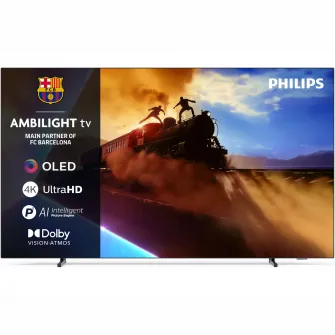 Televizor Philips AMBILIGHT tv OLED 48OLED770, 121 cm, Smart TV, 4K Ultra HD, 100 Hz, Clasa F (Model 2025)