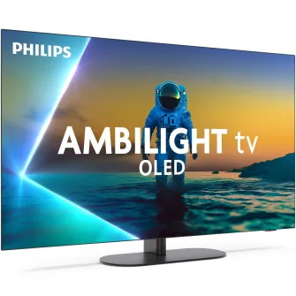 Televizor Philips AMBILIGHT tv OLED 48OLED820, 121 cm, Google TV, 4K Ultra HD, 100Hz, Clasa G (Model 2025)
