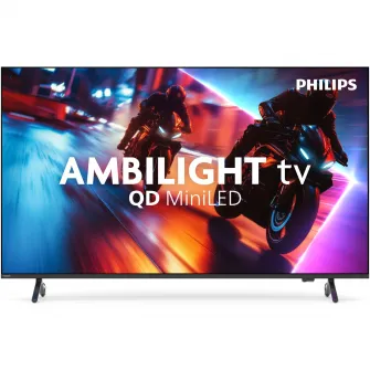 Televizor Philips AMBILIGHT tv QD-MiniLED 65MLED920, 164 cm, Smart TV, 4K Ultra HD, 100 Hz, Clasa F (Model 2025)