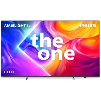 Televizor Philips AMBILIGHT tv QLED 85PUS9010, 215 cm, Smart TV, 4K Ultra HD, 100Hz, Clasa E (Model 2025)