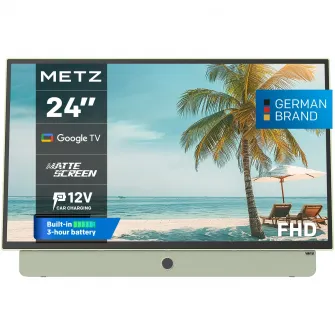 Televizor portabil METZ LED 24MPE7200Z, 60 cm, Smart Google TV, Full HD, Clasa E (Model 2025)