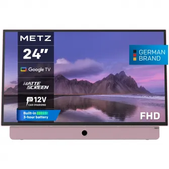 Televizor portabil METZ LED 24MPE7300Z, 60 cm, Smart Google TV, Full HD, Clasa E (Model 2025)