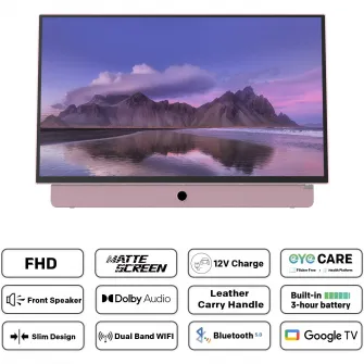 Televizor portabil METZ LED 24MPE7300Z, 60 cm, Smart Google TV, Full HD, Clasa E (Model 2025)