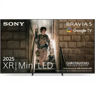 Televizor Sony BRAVIA 5 XR l Mini LED 55XR55, 139 cm, Smart Google TV, 4K Ultra HD, 100 Hz, Clasa E (Model 2025)