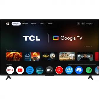 Televizor TCL LED 65P6K, 164 cm, Smart Google TV, 4K Ultra HD, Clasa E (Model 2025)