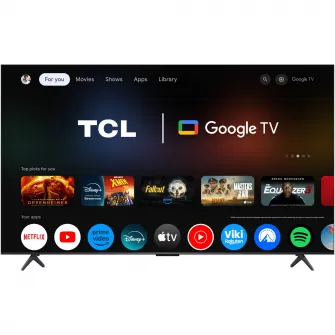 Televizor TCL MiniLed 55C6KS, 139 cm, Smart Google TV, 4K Ultra HD, Clasa F (Model 2025)