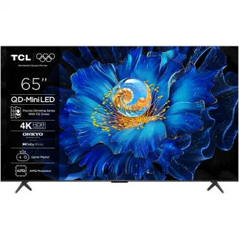 Televizor TCL MiniLed 65C6KS, 164 cm, Smart Google TV, 4K Ultra HD, Clasa E (Model 2025)