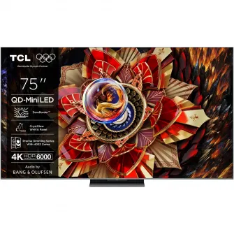 Televizor TCL MiniLed 75C9K, 189 cm, Smart Google TV, 4K Ultra HD, 144Hz, Clasa E (Model 2025)