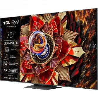 Televizor TCL MiniLed 75C9K, 189 cm, Smart Google TV, 4K Ultra HD, 144Hz, Clasa E (Model 2025)