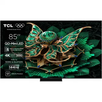 Televizor TCL MiniLed 85C7K, 214 cm, Smart Google TV, 4K Ultra HD, 100Hz, Clasa D (Model 2025)