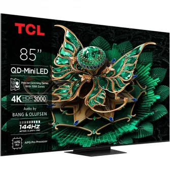 Televizor TCL MiniLed 85C7K, 214 cm, Smart Google TV, 4K Ultra HD, 100Hz, Clasa D (Model 2025)